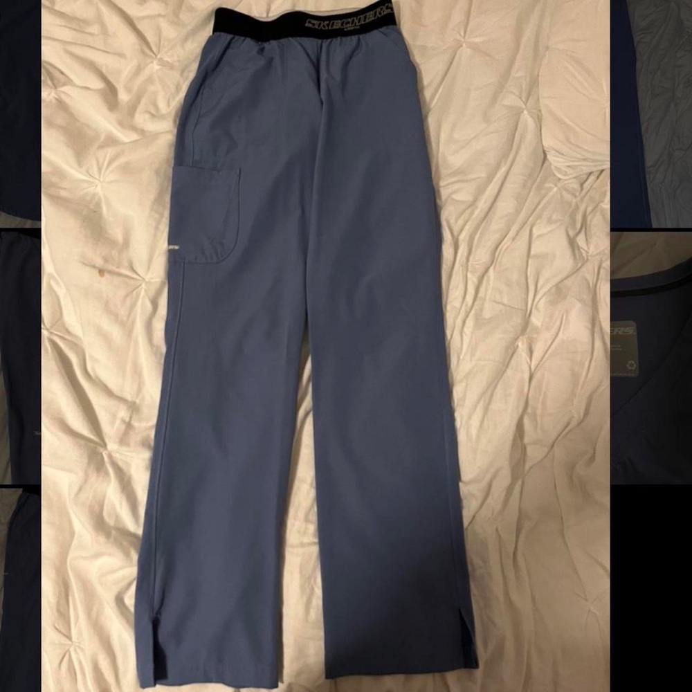Skechers Scrub pants, color Ciel Blue. Size XS.